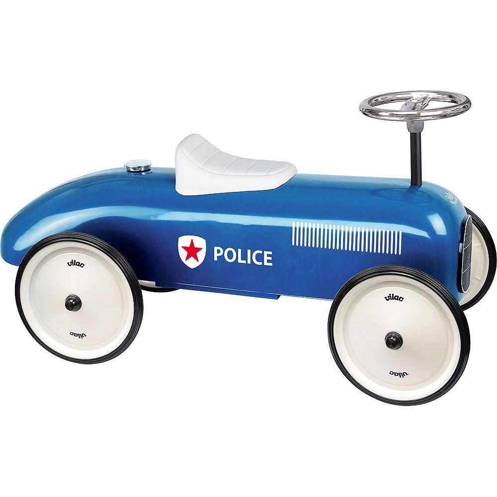 Vilac Porteur voiture vintage police Bleu Pvc - Poly Chlorure De Vinyle - 76x40x38cm