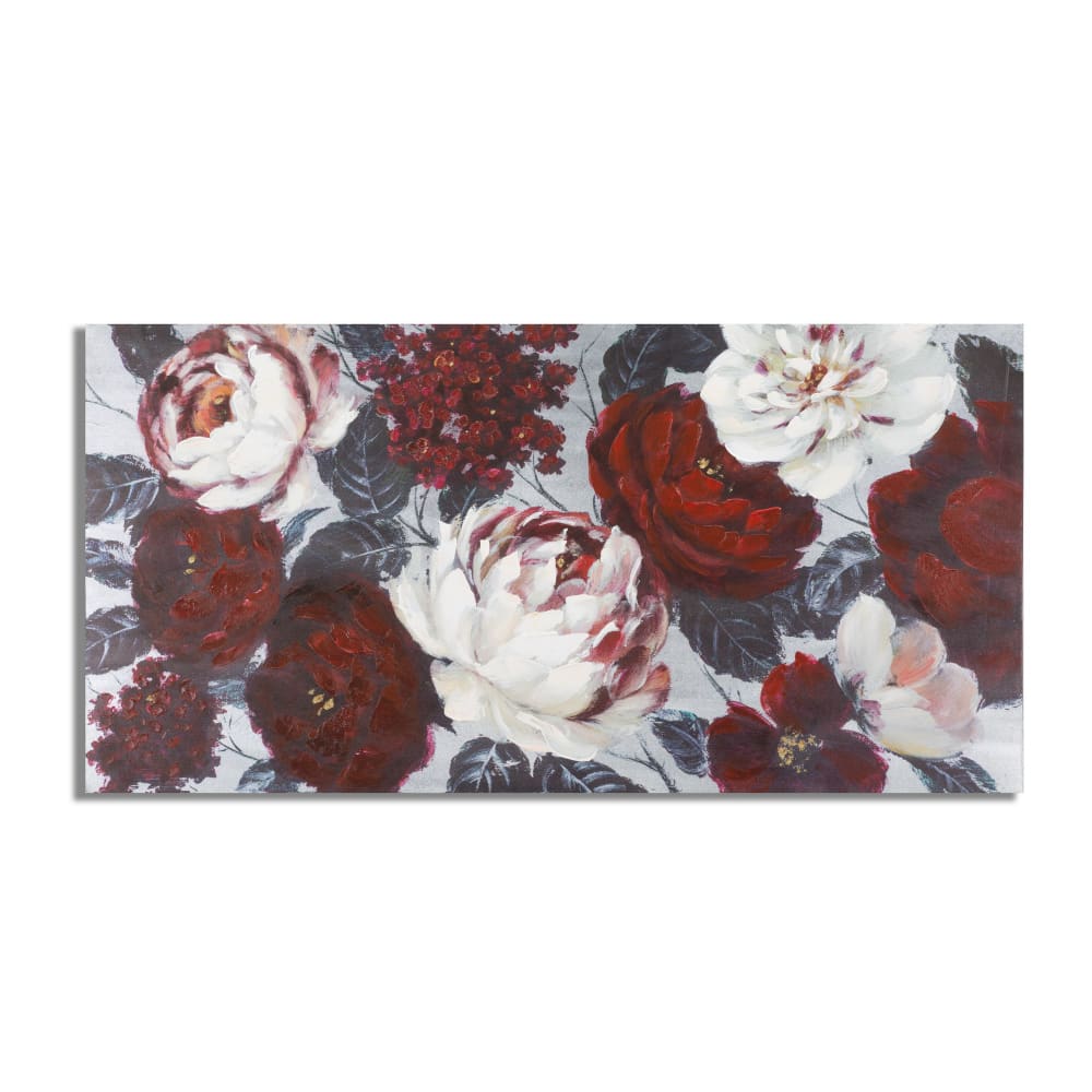 Peinture sur toile multicolore - fleurs