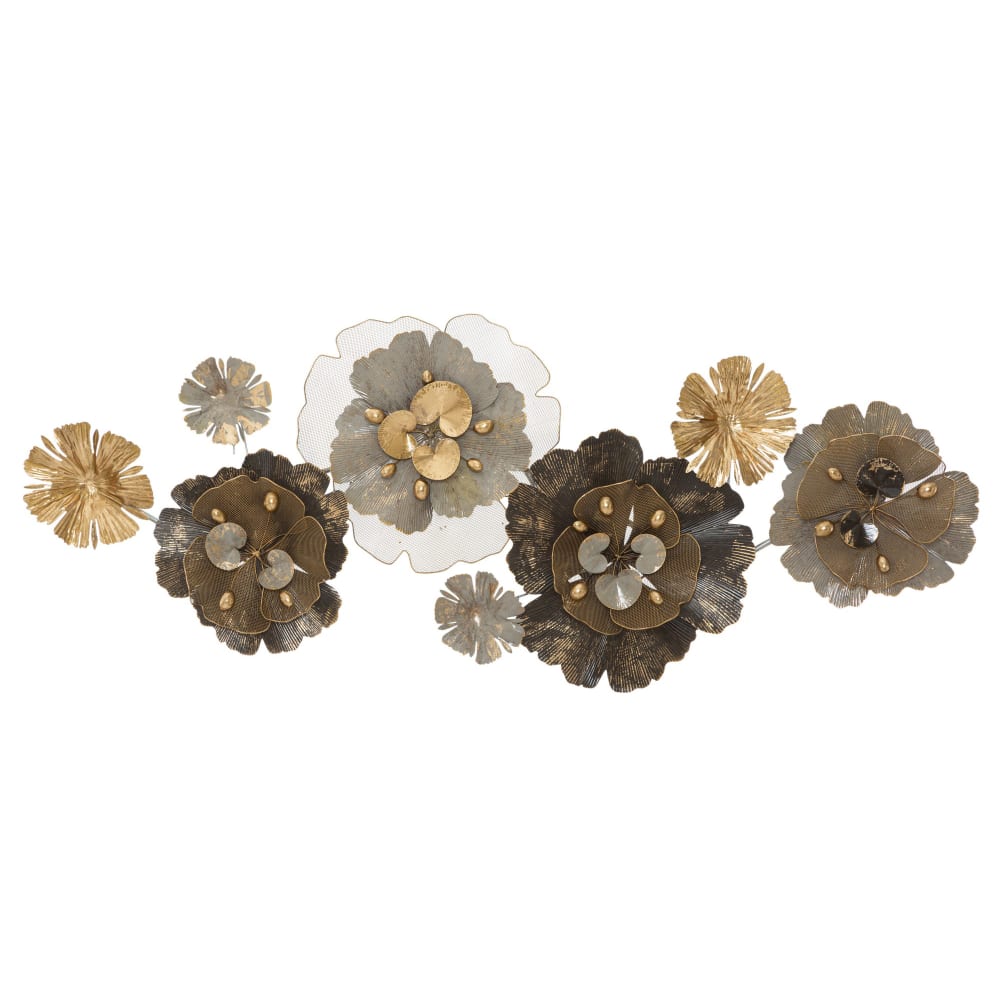 Pannello decorativo 3d in metallo multicolore cm 149,2x8,9x61 - Modello Classico chic - Metallo