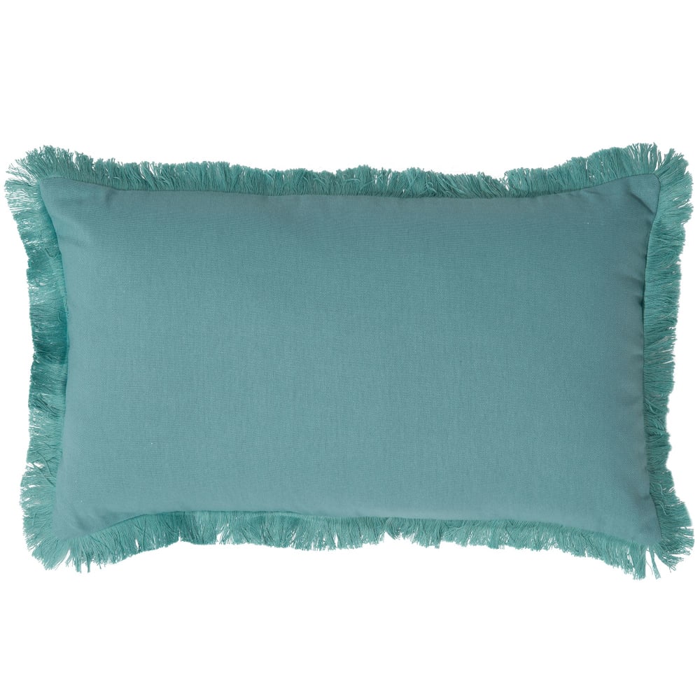 Coussin en coton vert eucalyptus 40x40cm — vue 3