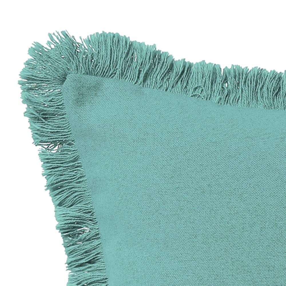 Coussin en coton vert eucalyptus 40x40cm — vue 4