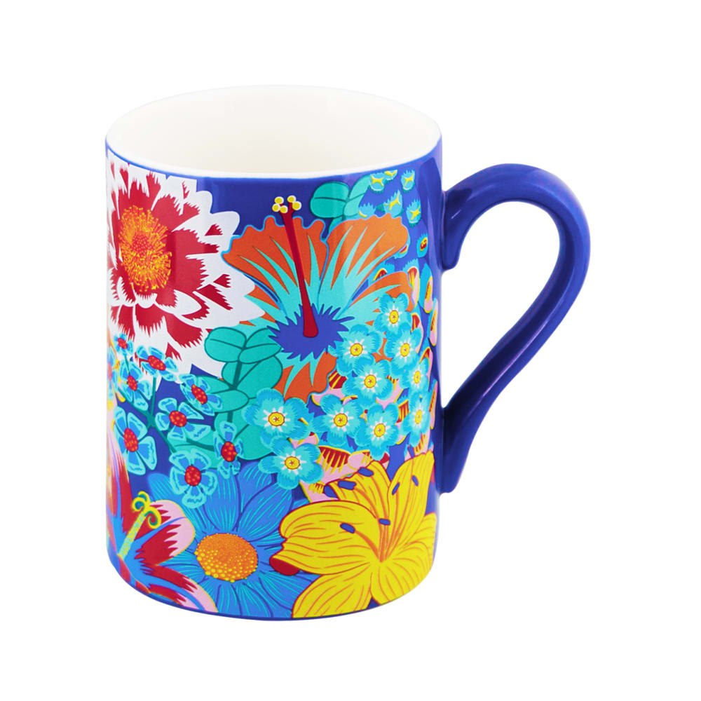 Mug 30 cl  bleu porcelaine de chine 7,2  x  10,2 cm x  10,2 cm