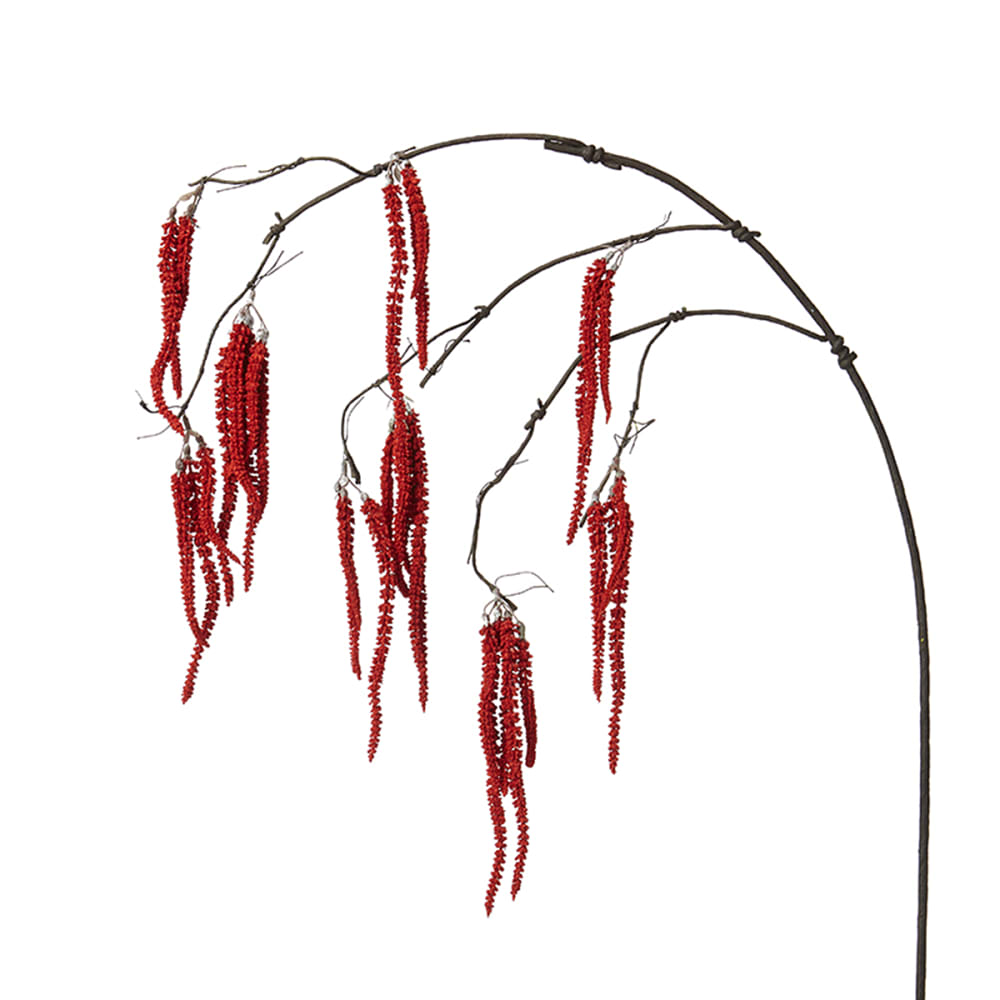 Feuillage amaranthus tombant artificiel rouge h119