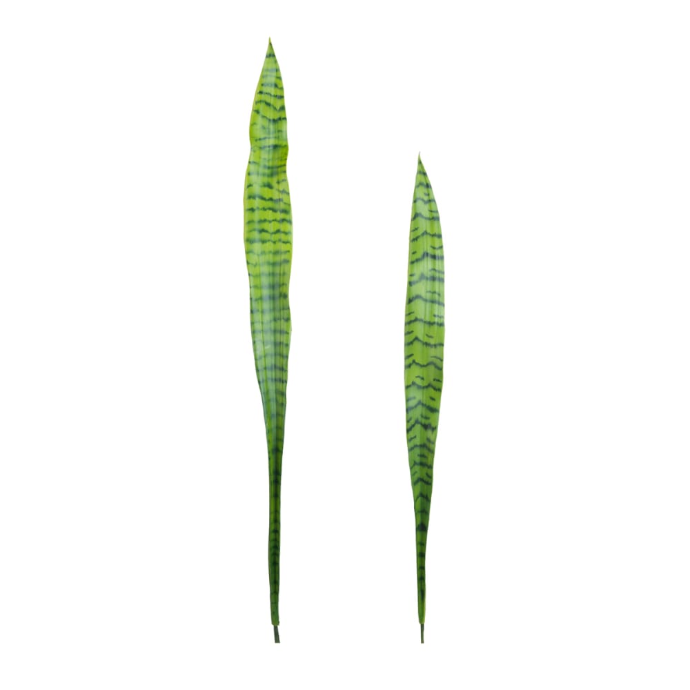 Sia Deco Set de 2 feuilles artificielle de sansevieria vert h91 style contemporain - Pvc - Poly Chlorure De Vinyle