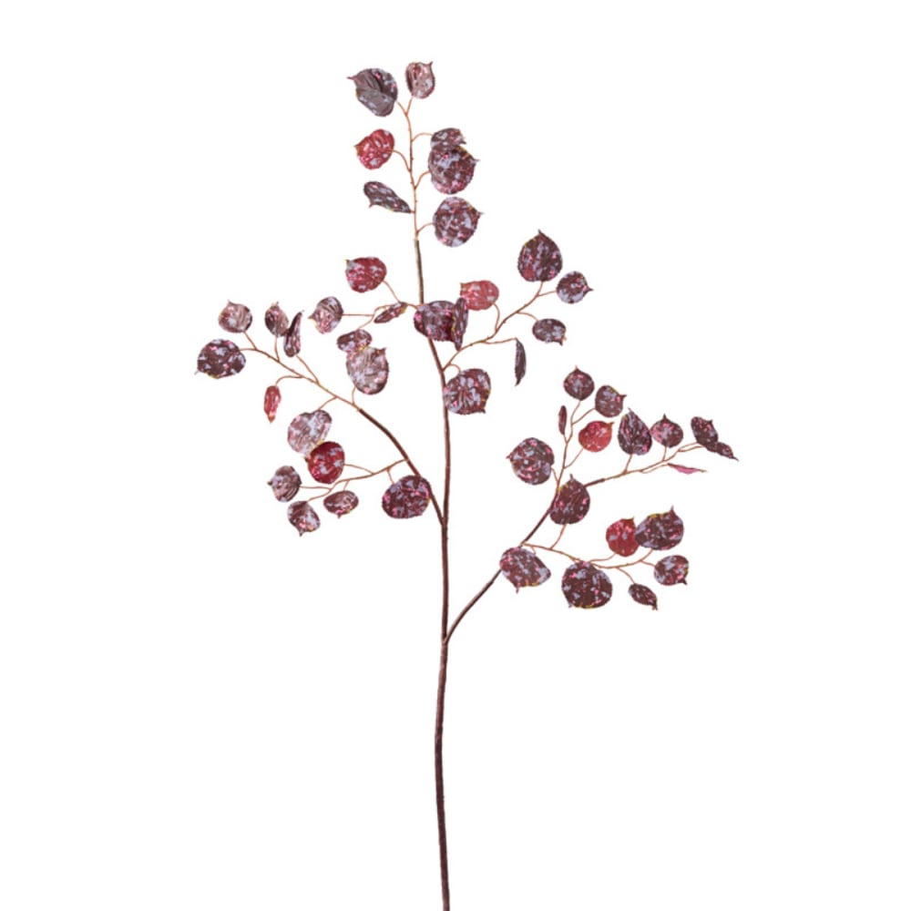Feuillage artificiel rouge bordeaux h104
