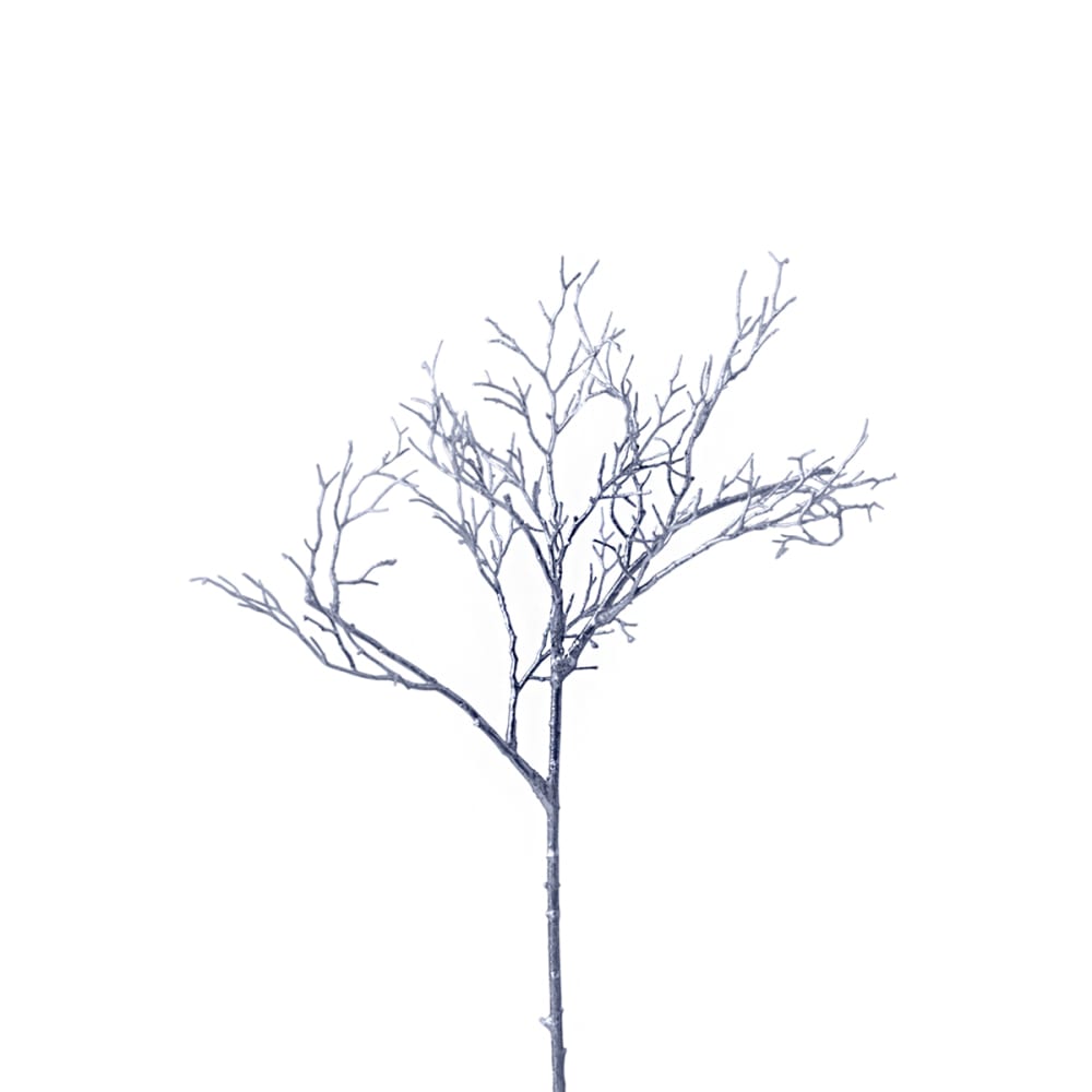 Branchage métallisé artificielle bleu H54