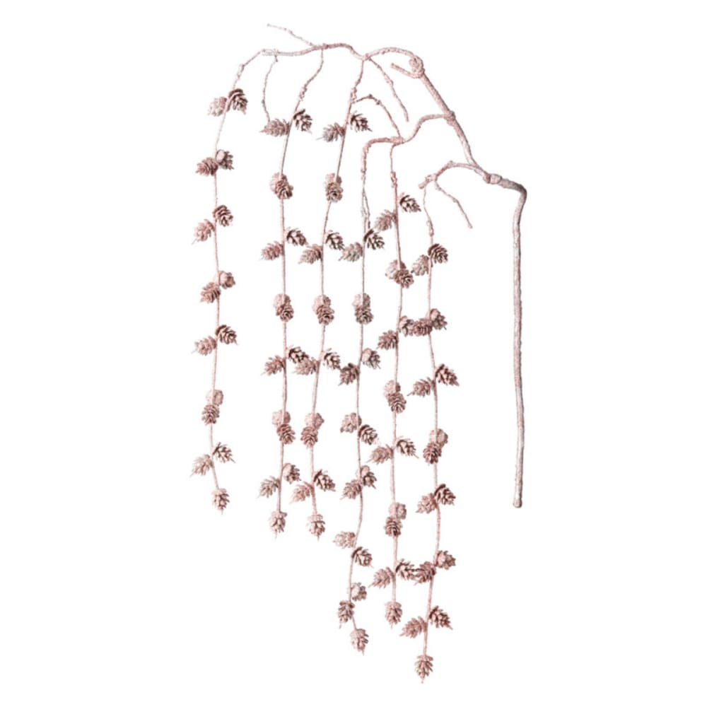 Branche de noël de pin pailletée artificielle argentée H104 — vue 4