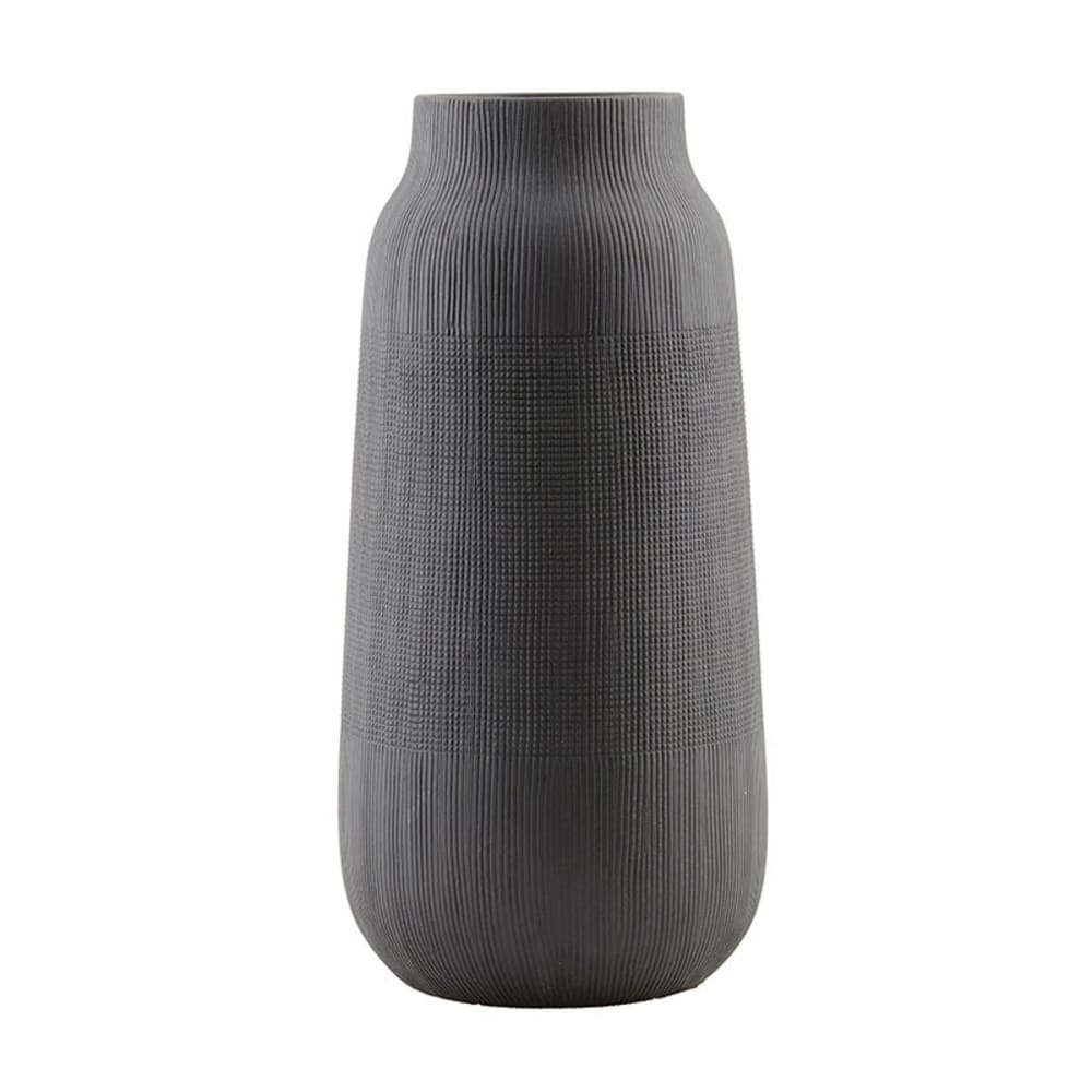 house doctor Vase in Schwarz, ∅16 cm style modern Schwarz Keramik