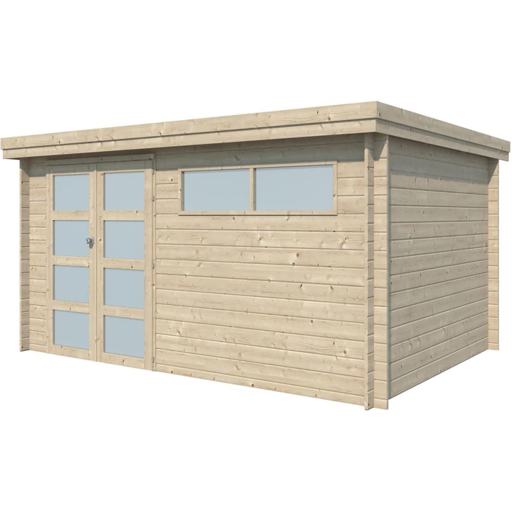 Chalet en bois 12.24 m² moderne avec plancher