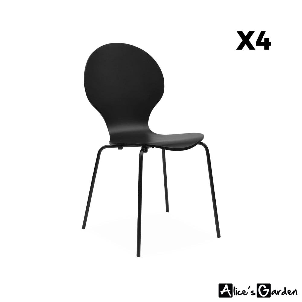 Lot de 4 chaises rétro