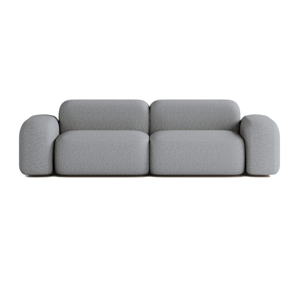 Canapé modulable 3 places - gris
