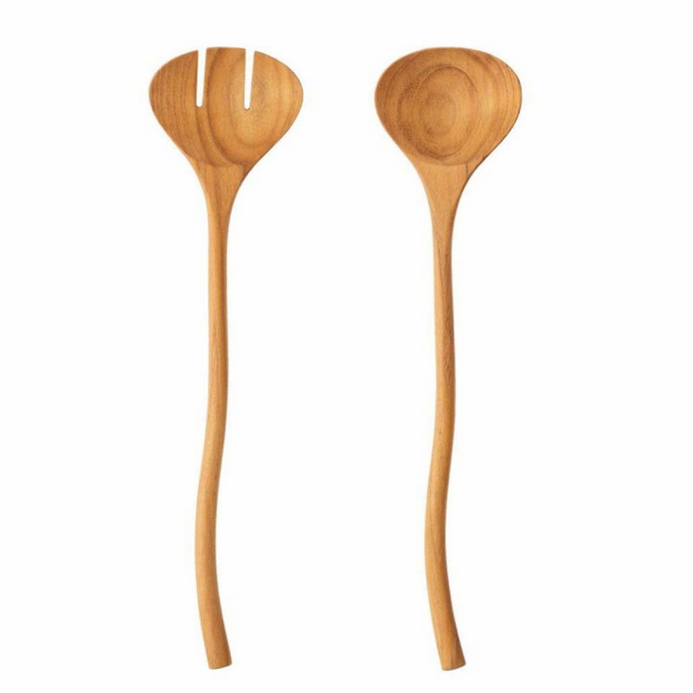 Posate per insalata in legno beige - LEGNO