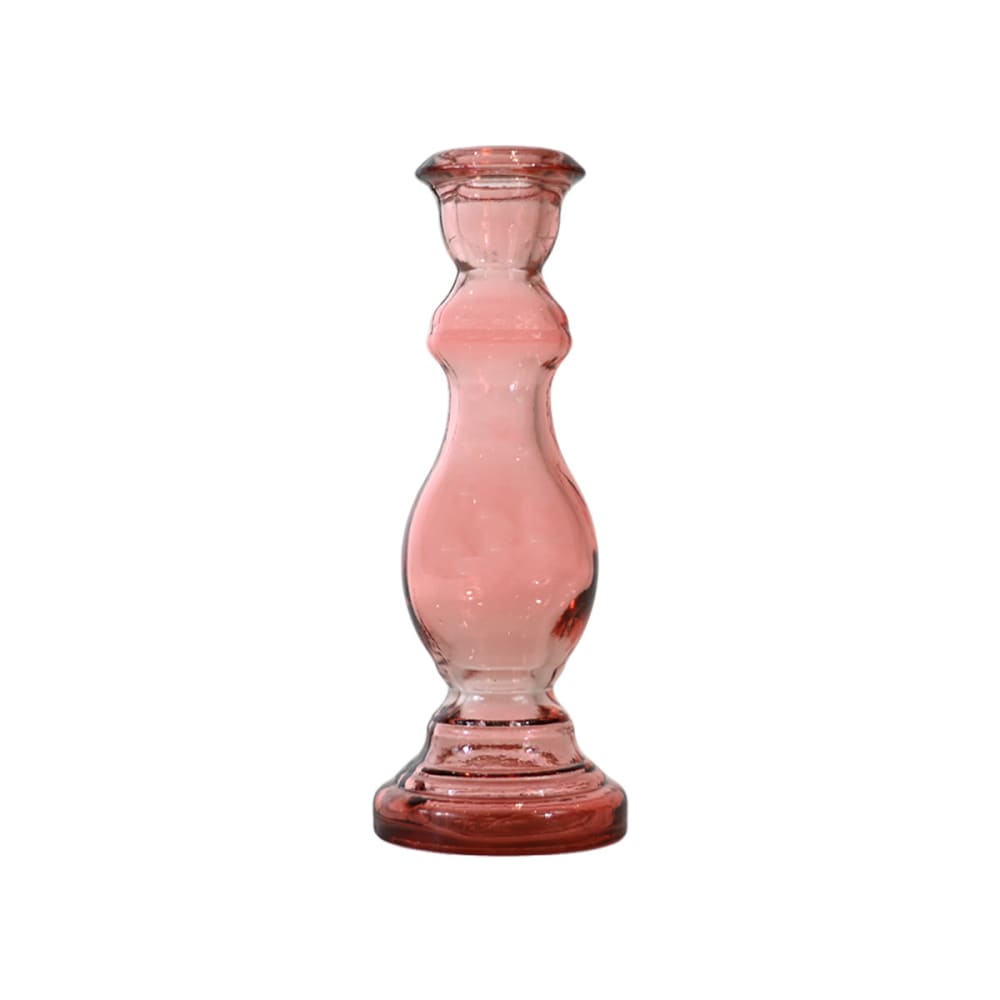 Bougeoir en verre recyclé pétale 20 cm Bougeoir en verre recyclé pétale 20 cm
