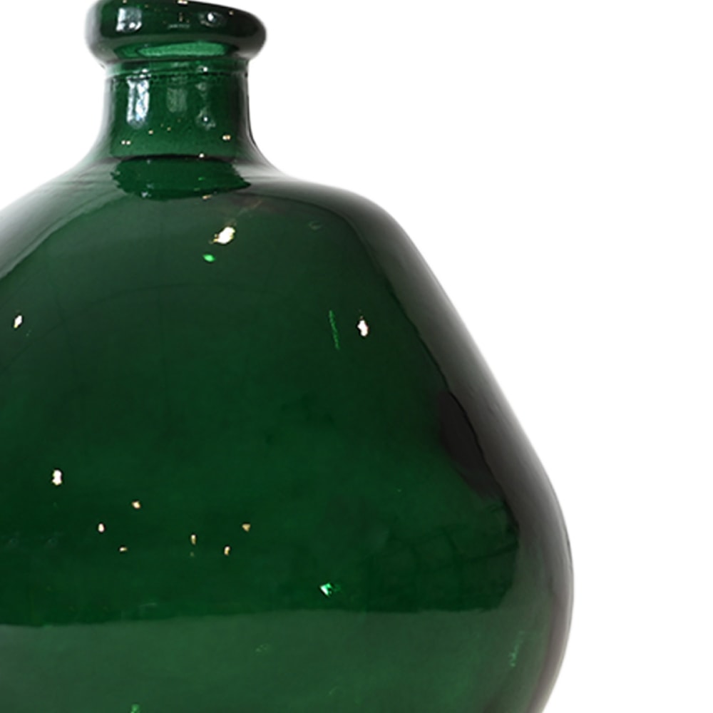 Vase en verre recyclé vert emeraude 23 cm