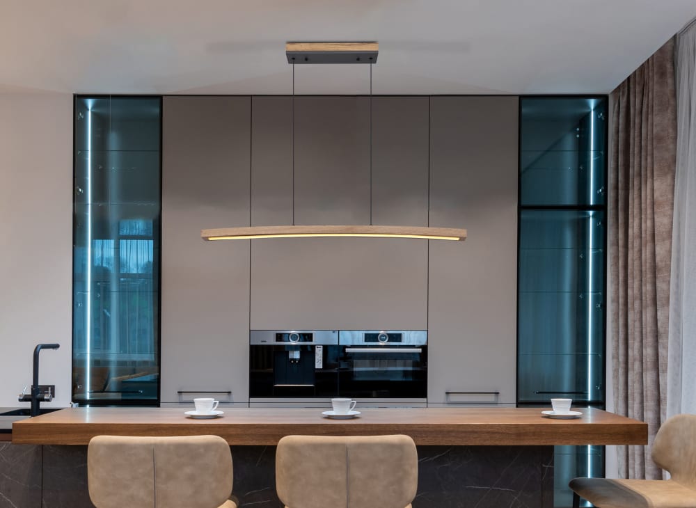 Hängeleuchte Metall Graphit, LED, 120cm - Maisons Du Monde