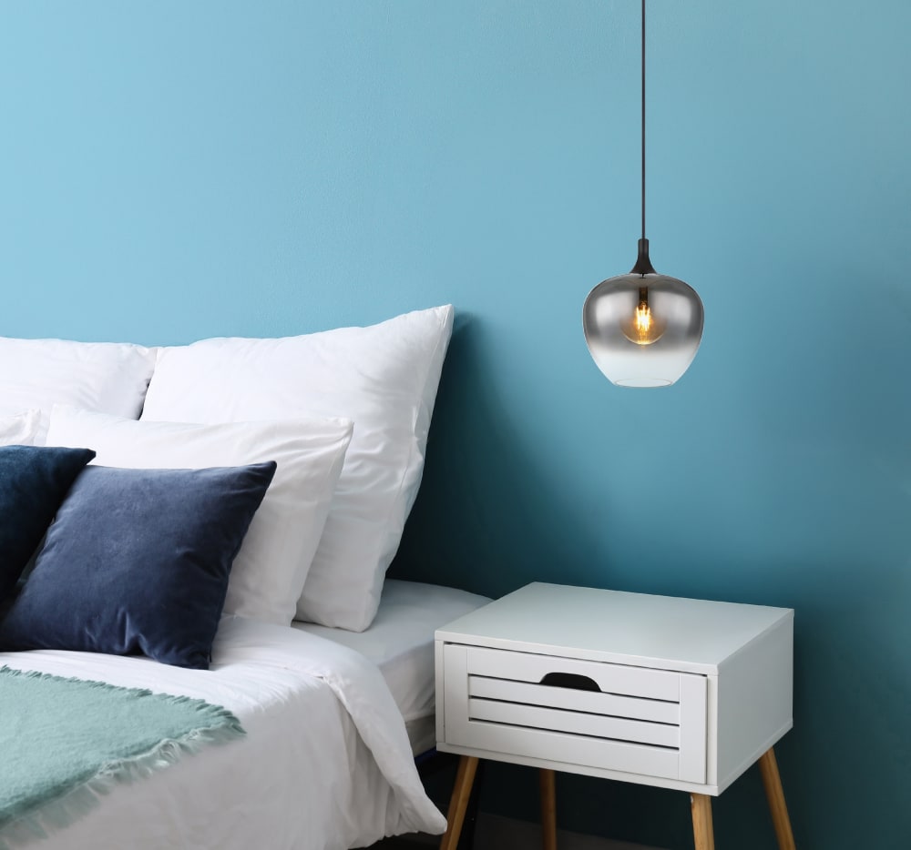 Suspension métal noir mat, 120cm — vue 3