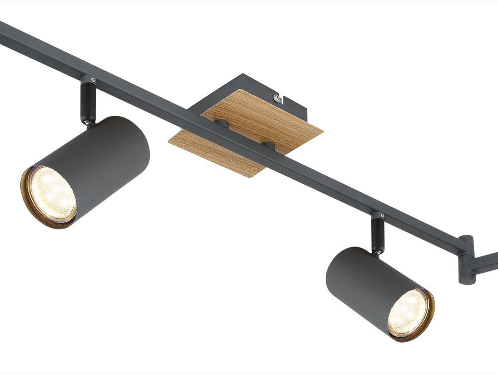 Strahler Metall Graphit, 6x GU10 - Maisons Du Monde