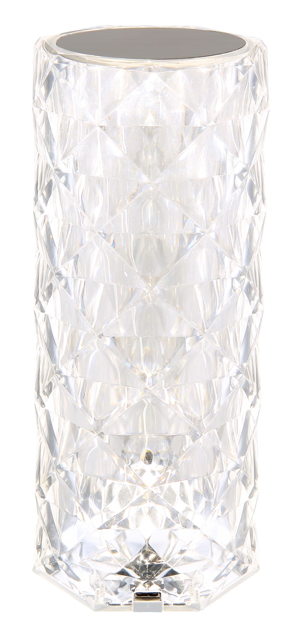 Globo Lighting Tischleuchte Kunststoff klar Kristall Effekt, LED Transparent Pvc - Polyvinlychlorid