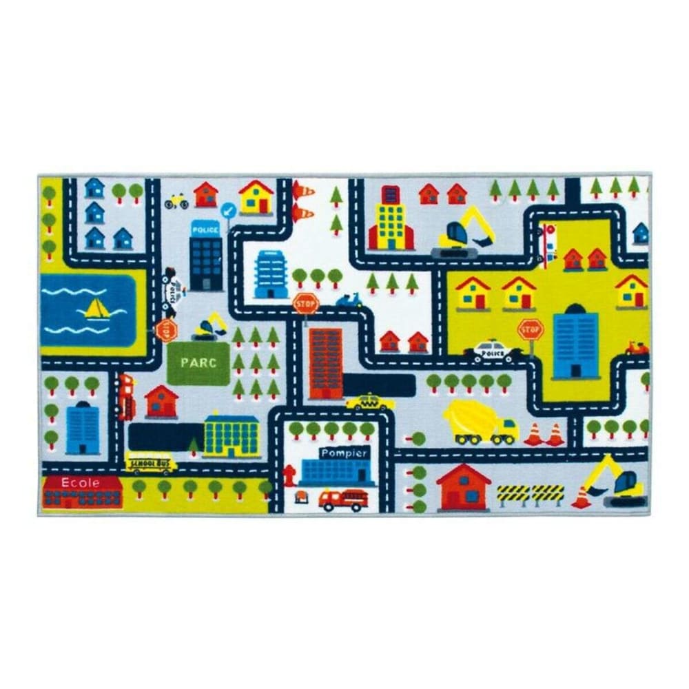 Tapis enfant imprimé circuit 75x133 cm