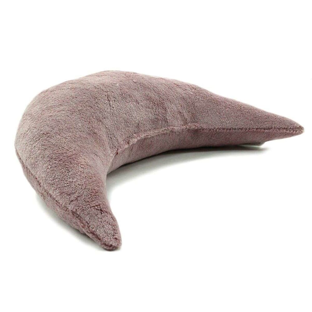Coussin extra-doux en forme de lune rose 30x45