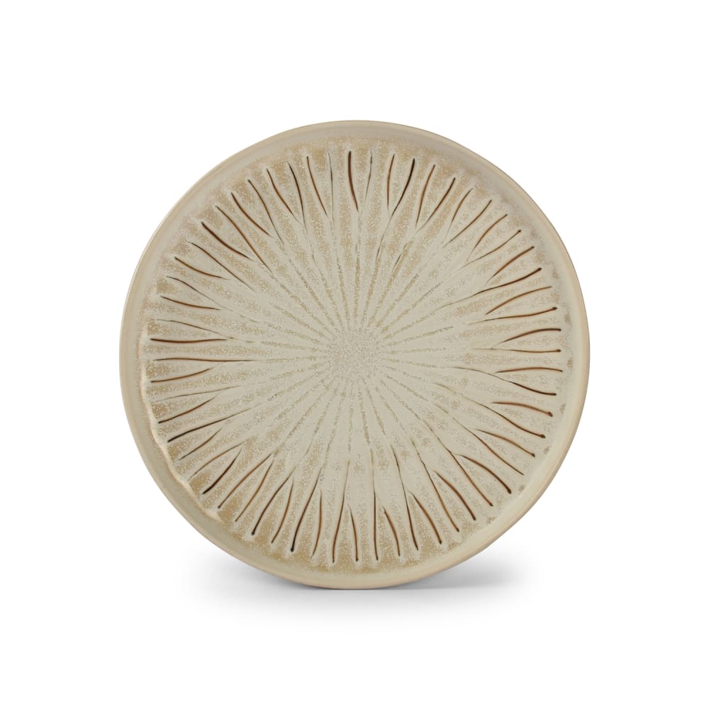 Lot de 4 assiettes blanc en porcelaine 26cm