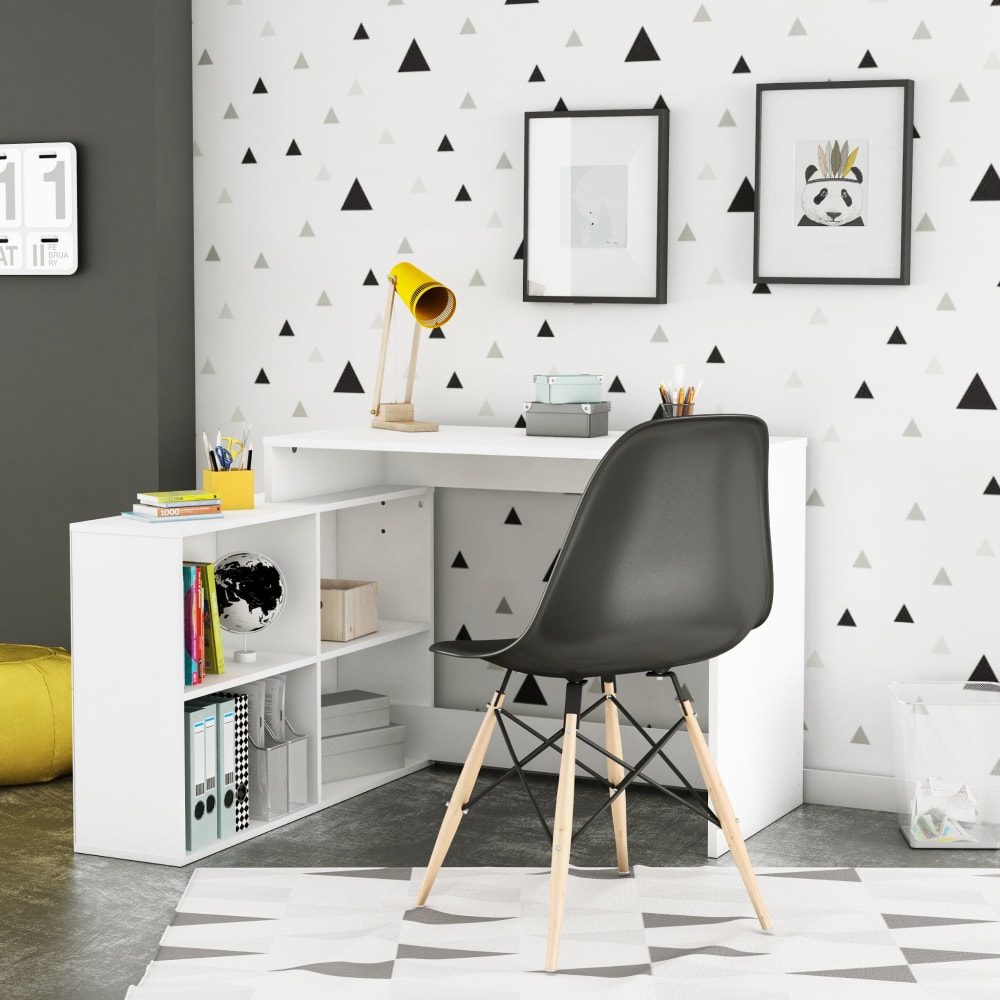 Bureau d'angle blanc perle - Maisons du Monde