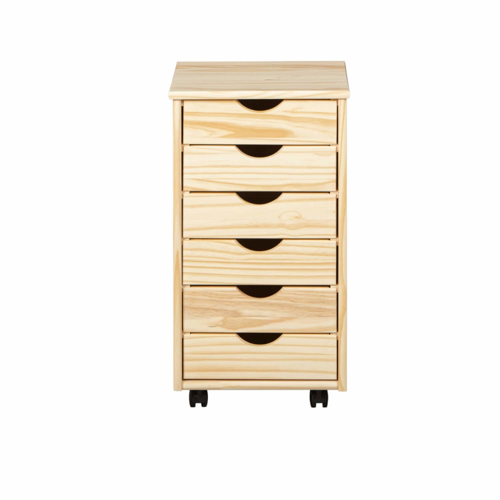 Caisson 6 tiroirs en - vernis