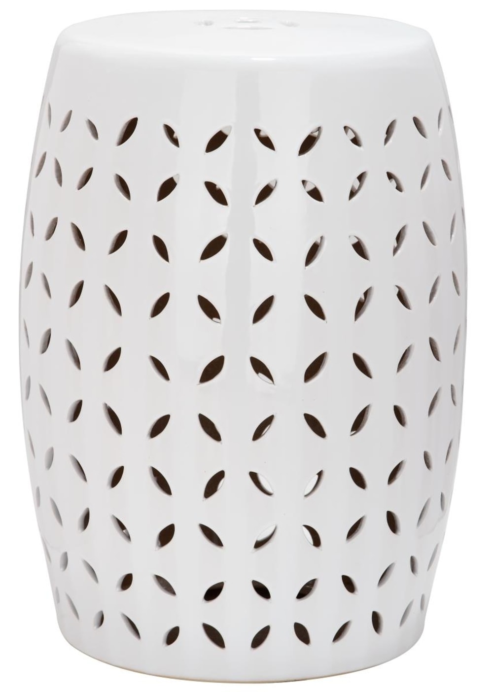 Tabouret de jardin en céramique, blanc Tabouret de jardin en céramique, blanc