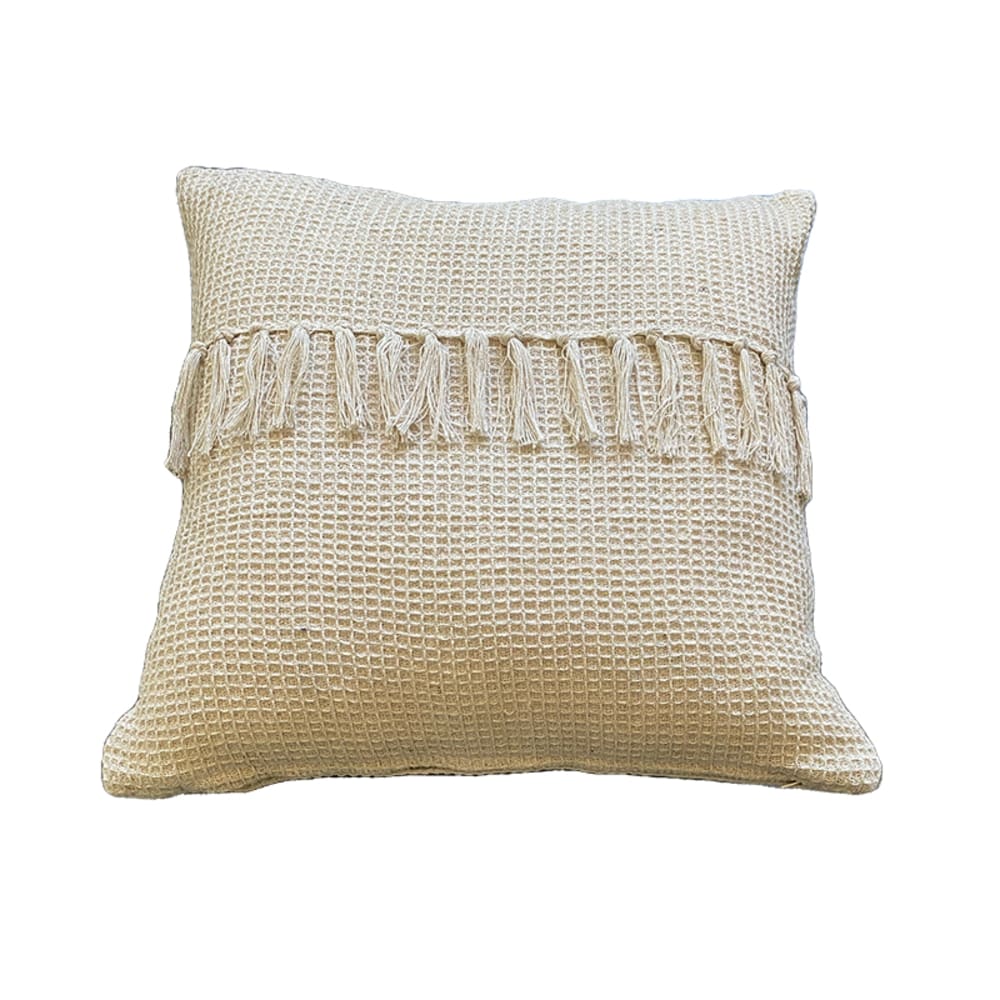 Funda de cojín de algodón natural 45x45cm