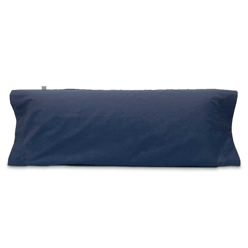 Taie d'oreiller en coton 100% 45x110 cm bleu