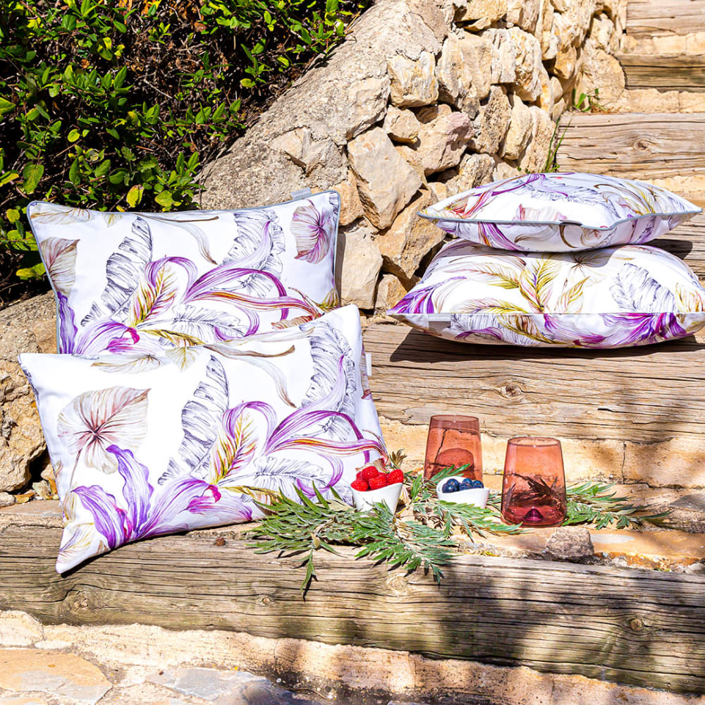 2 Housses de coussin en coton 50x50 cm multicolore — vue 3