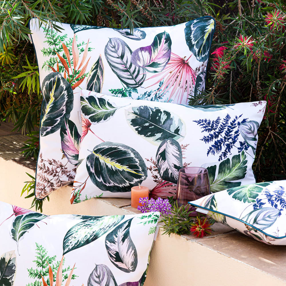 2 Housses de coussin en coton 50x50 cm vert — vue 3