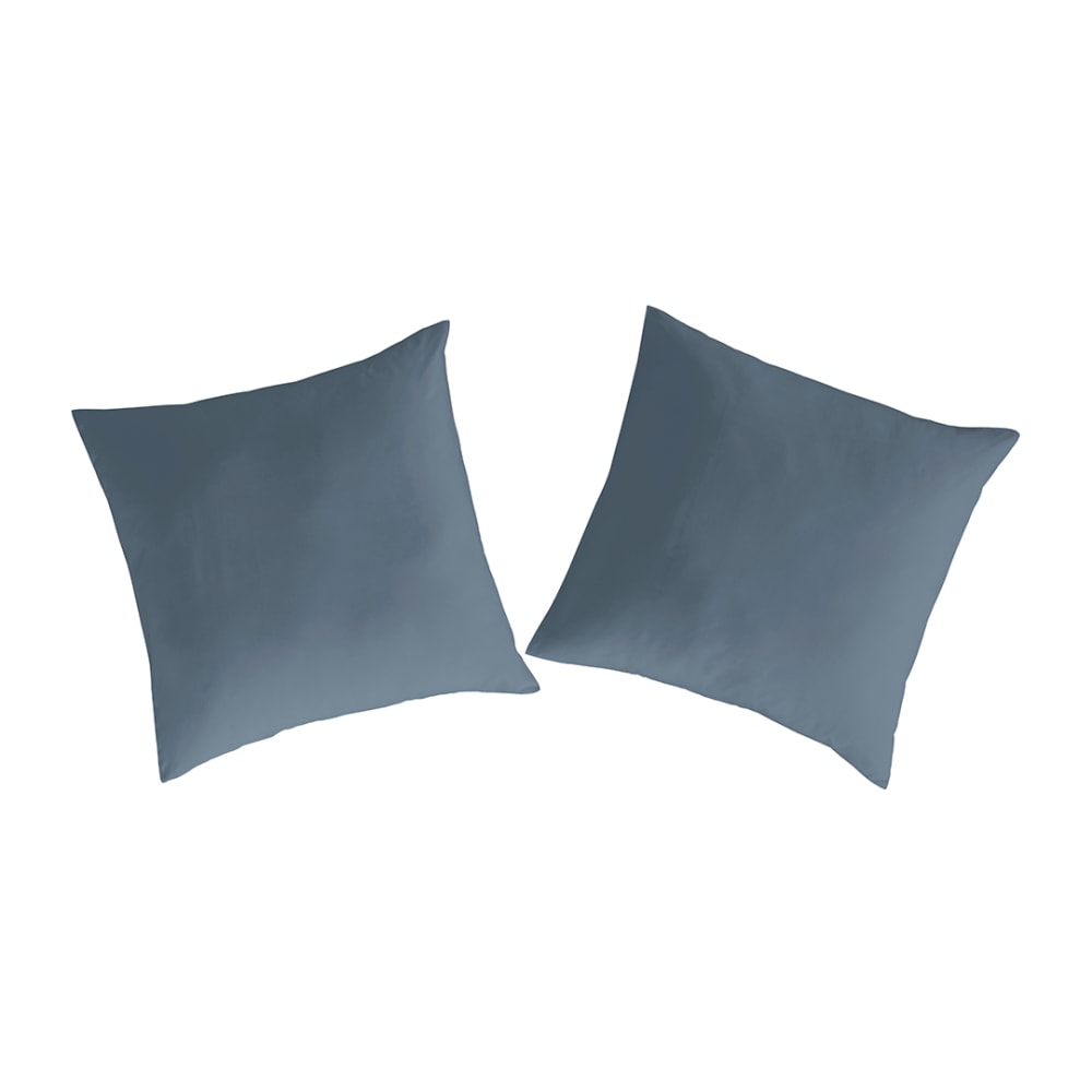 Guy Laroche 2er Set Perkal Baumwollkissenbezüge; 80x80 cm; blau Öko-Tex Zertifikat - Baumwolle