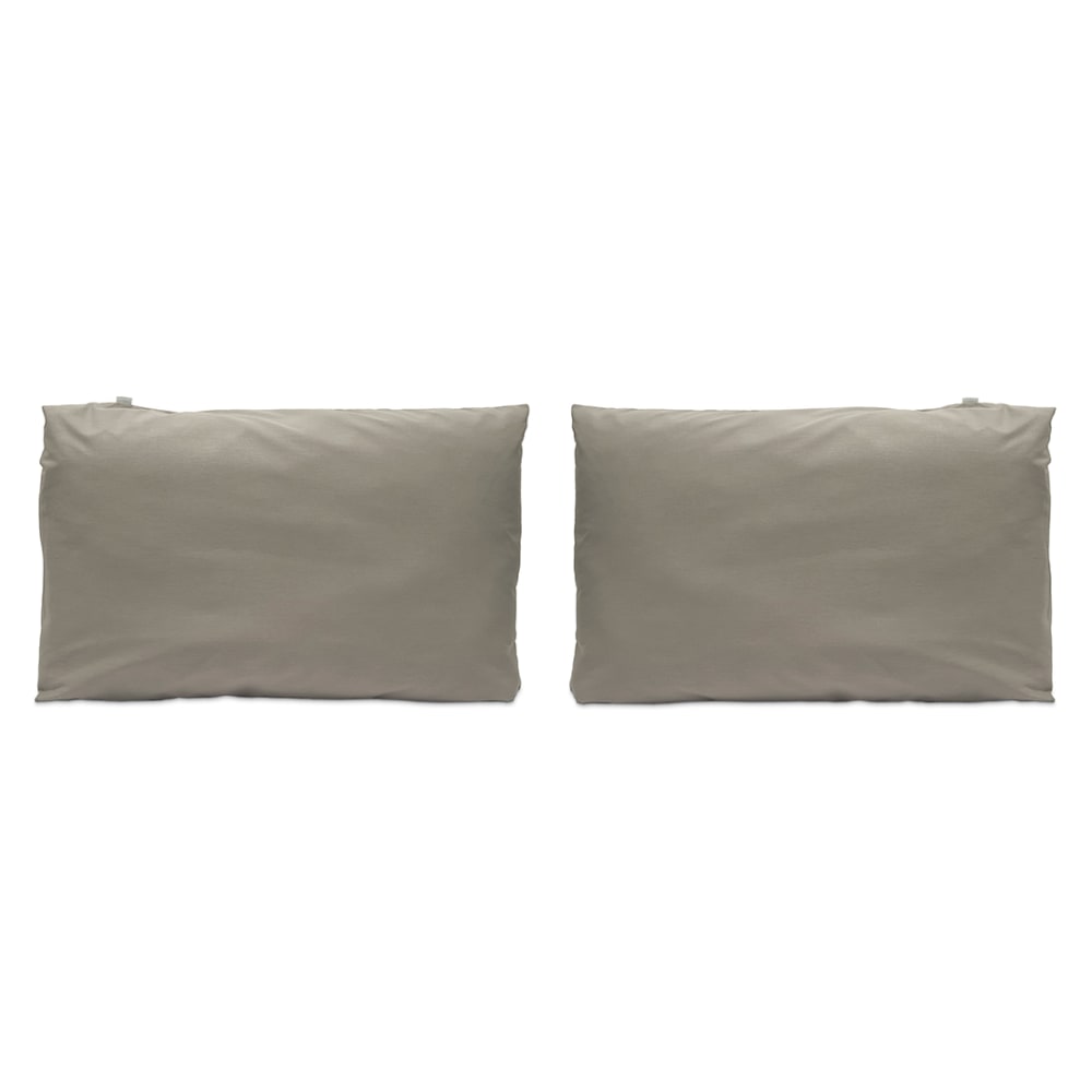 2 Taies d'oreiller en coton 50x75 cm lin