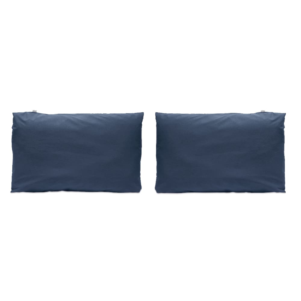 2 Taies d'oreiller en coton 50x75  cm bleu