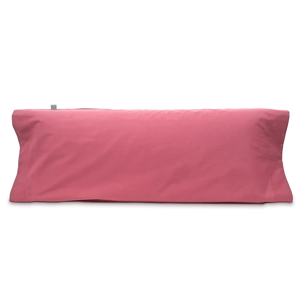 Taie d'oreiller en coton 100% 45x110 cm rose foncé