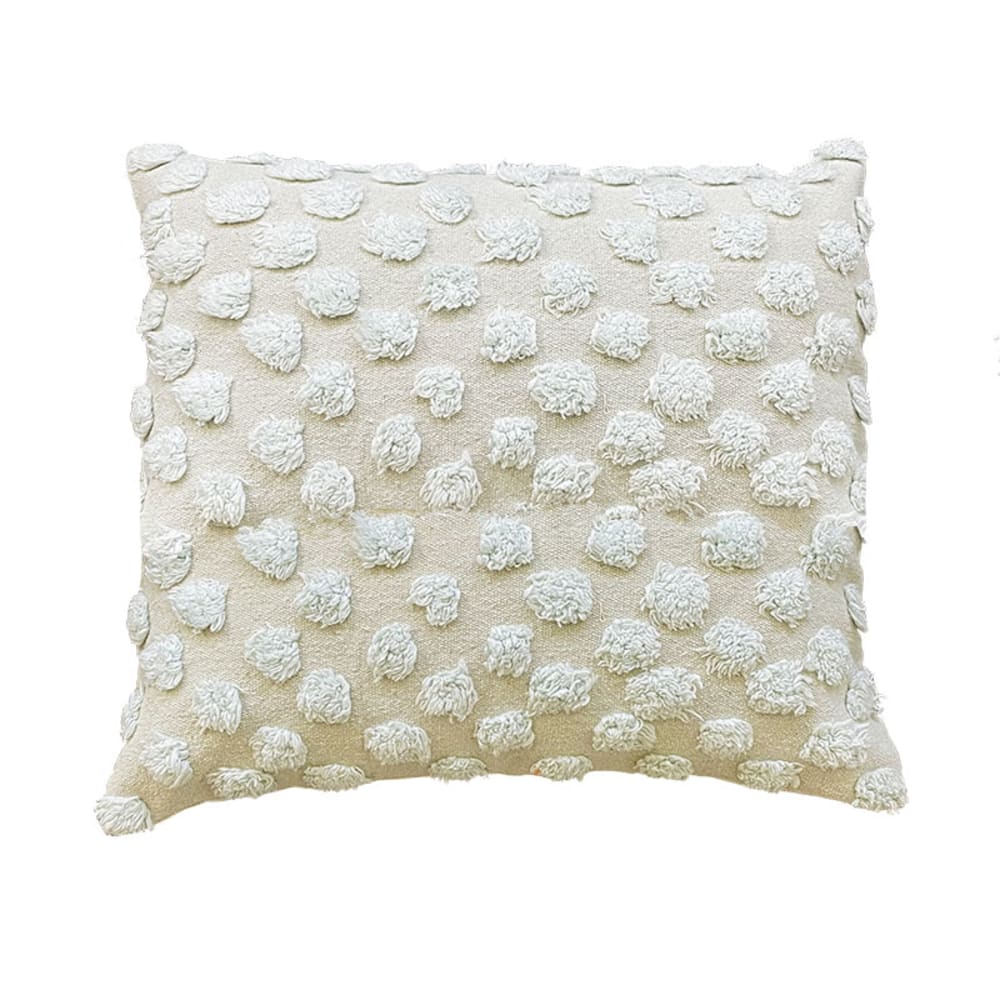 Funda de cojín de algodón celeste 60x60cm