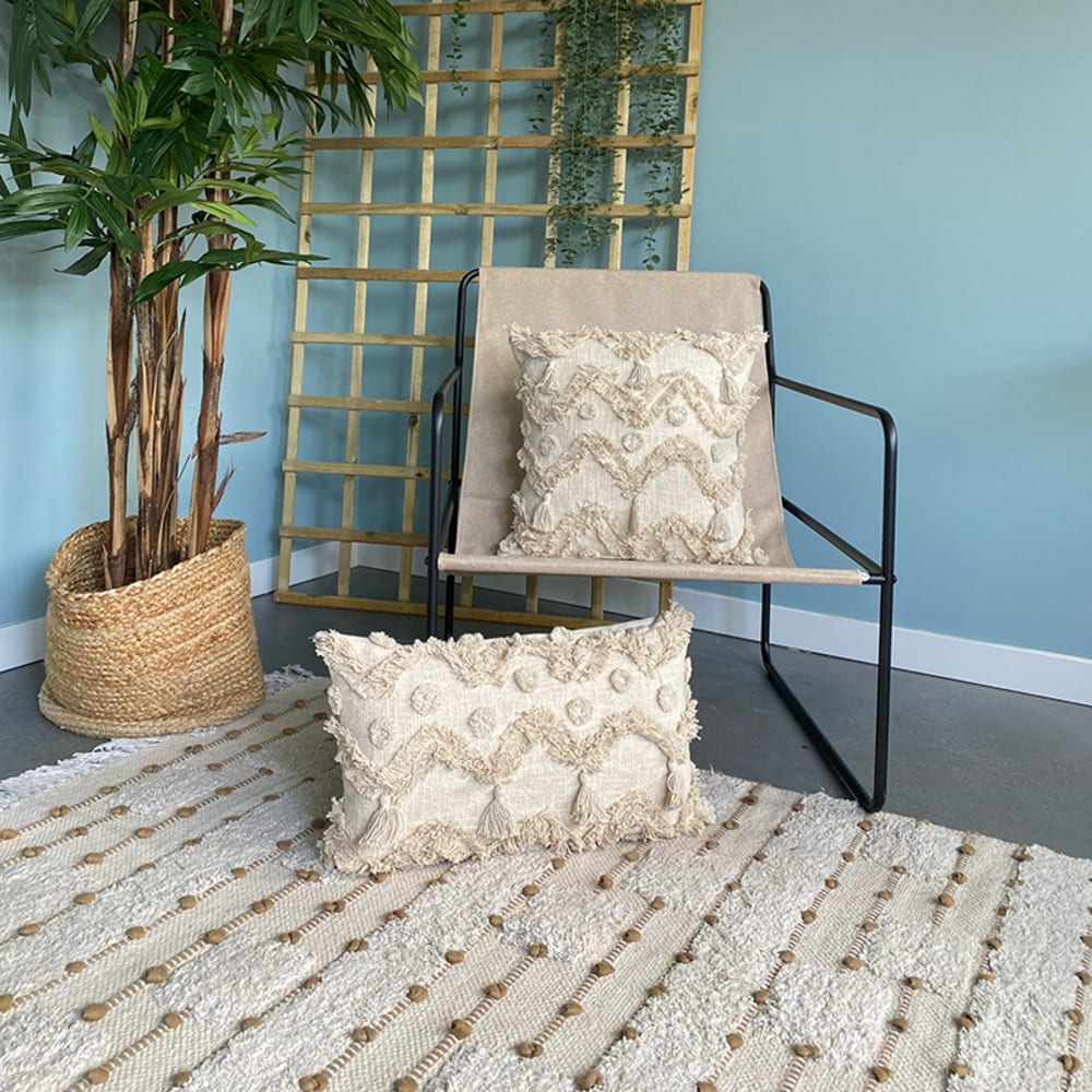 Funda de cojín imapa de algodón natural 45x45cm - Maisons du Monde