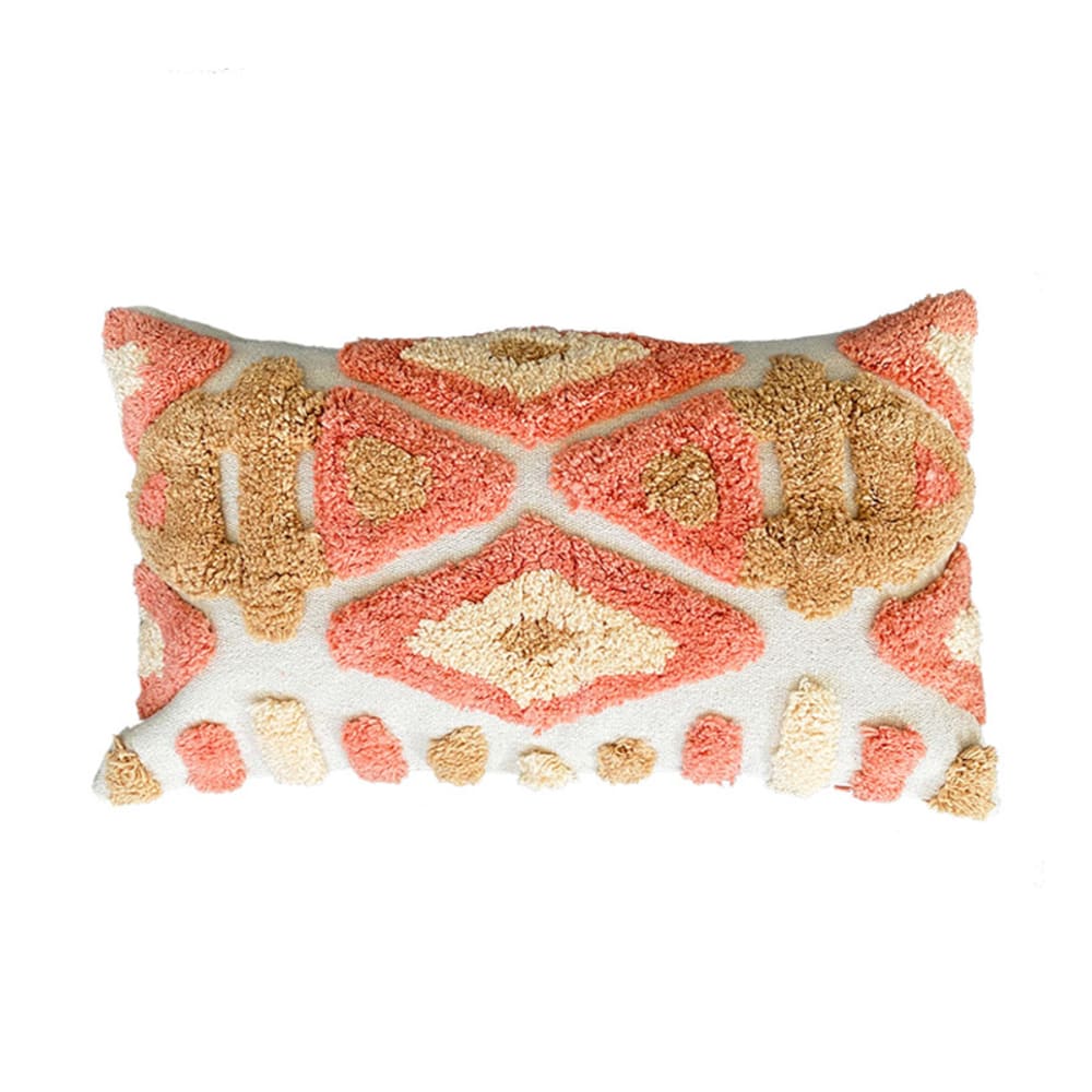 Funda de cojín de algodón multicolor 30x50cm