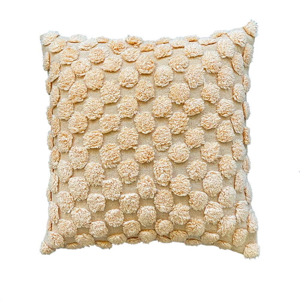 Funda de cojín de algodón melocotón 45x45cm
