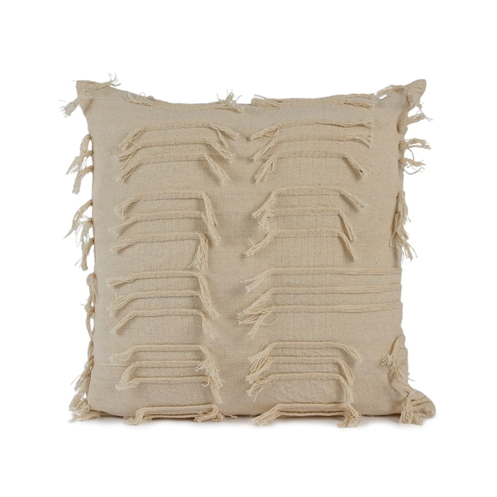 Funda de cojín de algodón natural 45x45cm