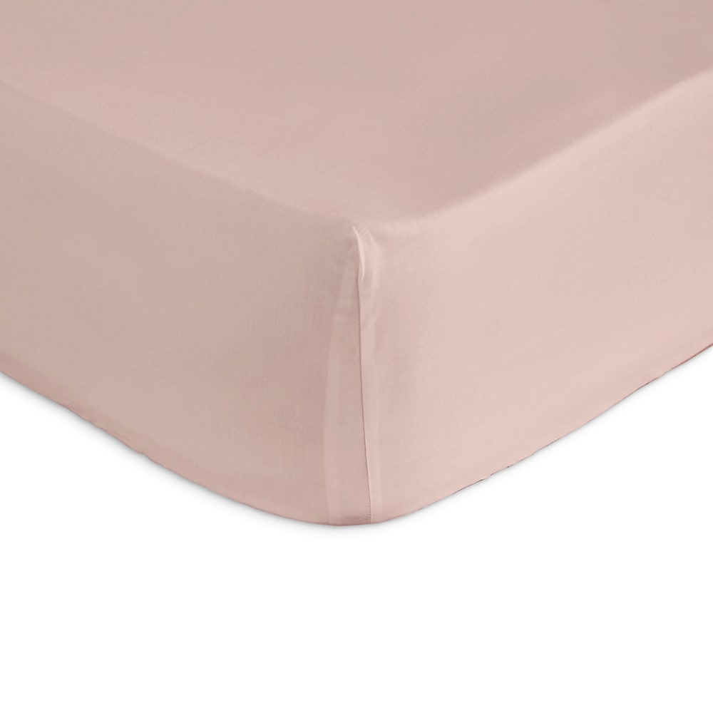Drap housse 100% coton 100x200+28 cm rose
