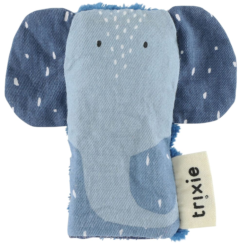 Trixie Marionnette à doigt Mrs. Elephant style contemporain Bleu Coton - 0x0x0cm