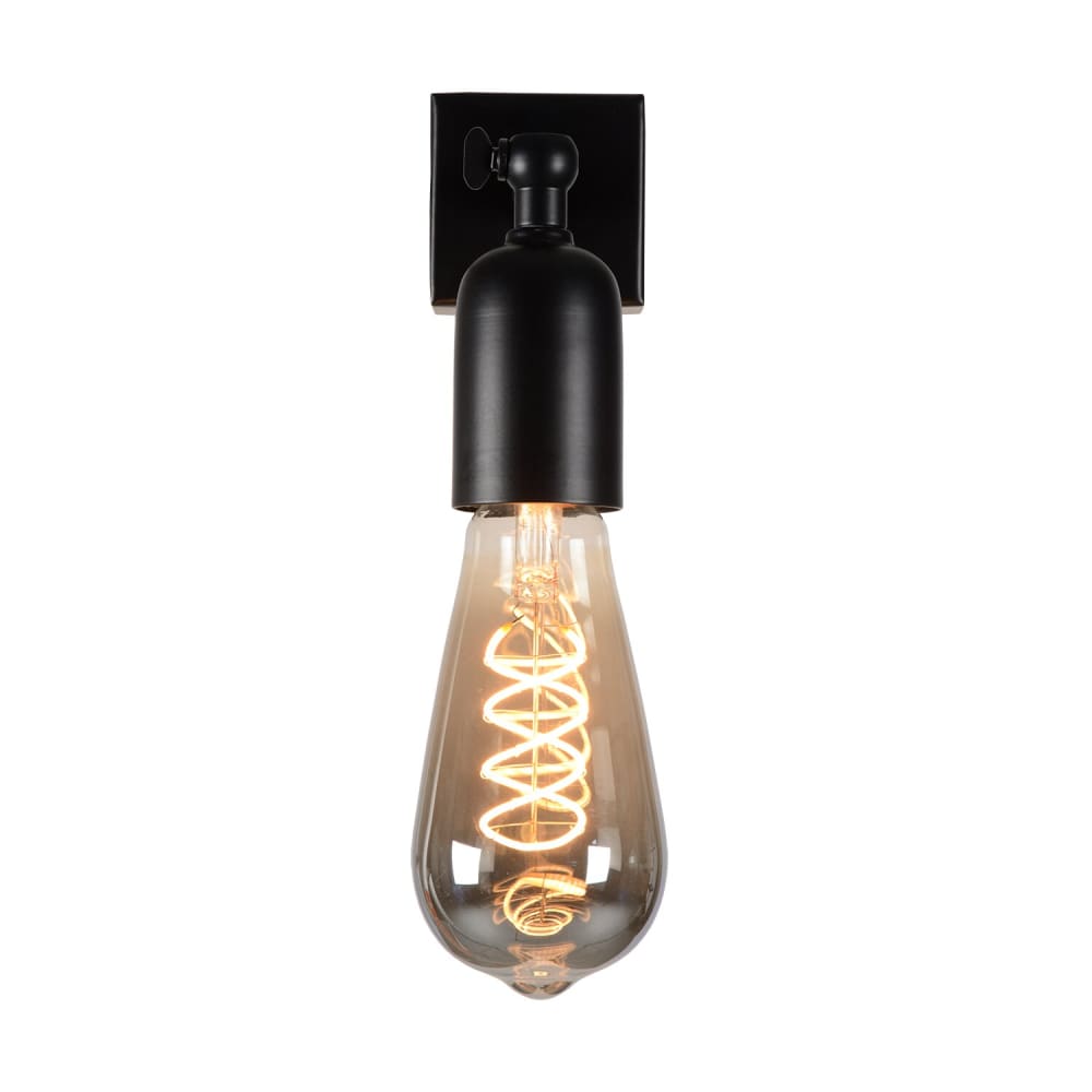 Lampe murale industriellement à la hauteur noire 12 cm en métal - Maisons du Monde