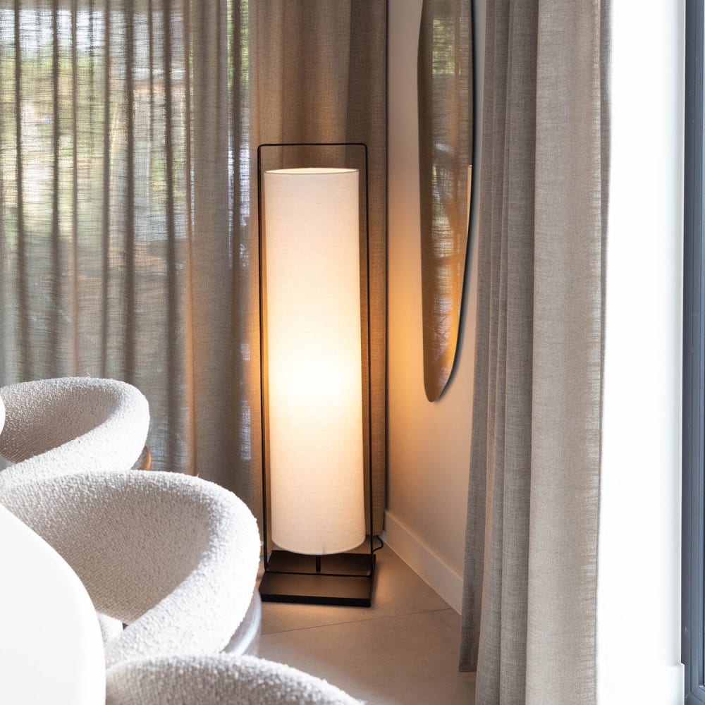 Stehlampe aus Metall, schwarz, 120cm - Maisons Du Monde