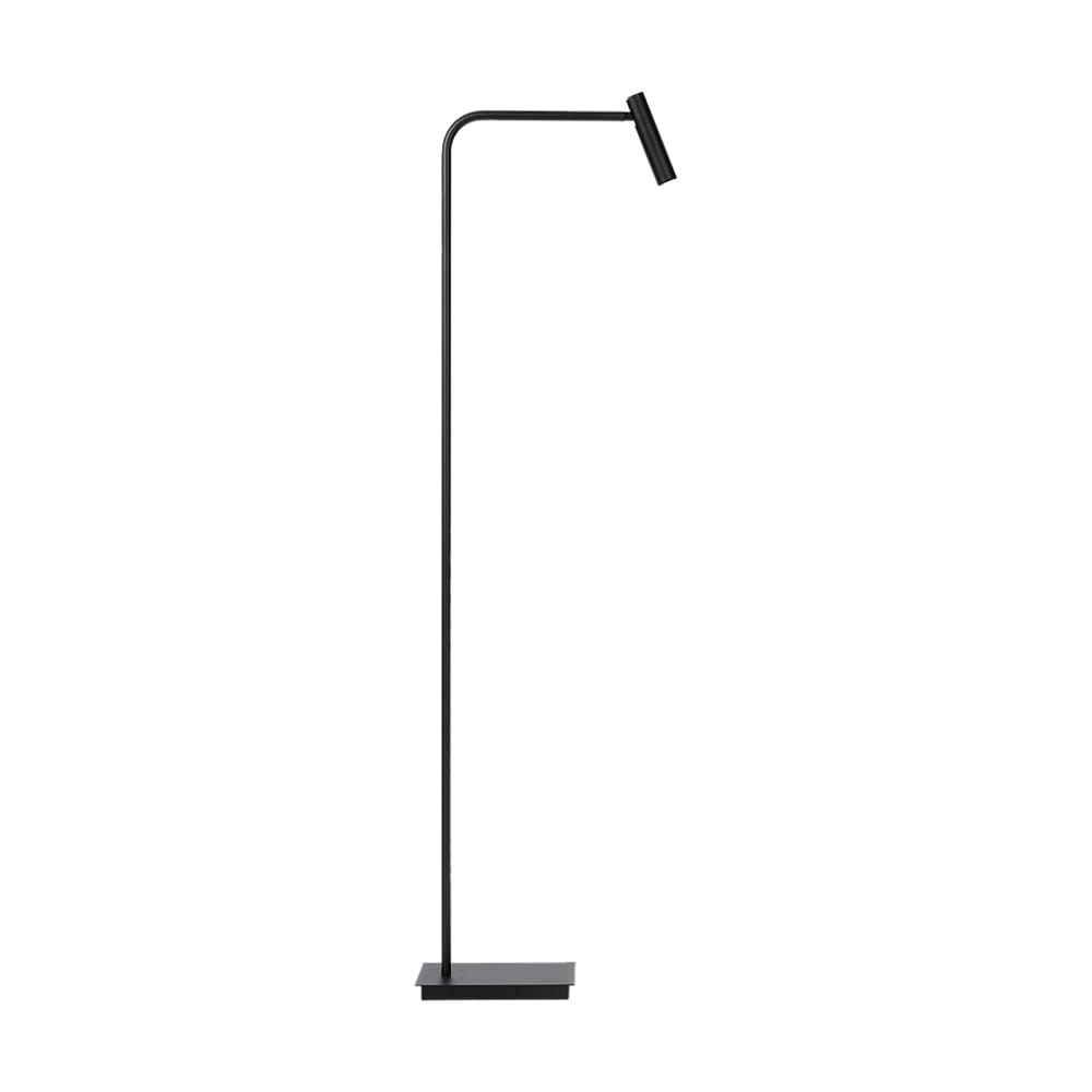 Stehlampe aus Metall, schwarz, 146cm