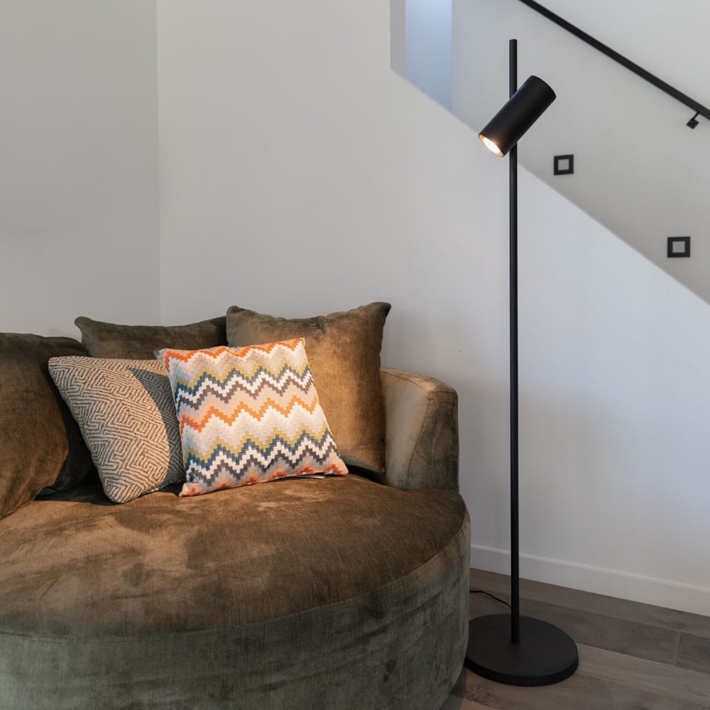 Lampadaire avec noir et en or de 150 cm en métal — vue 3