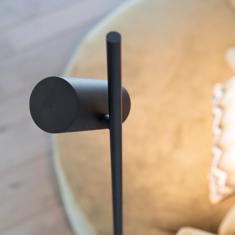 Lampadaire avec noir et en or de 150 cm en métal — vue 4