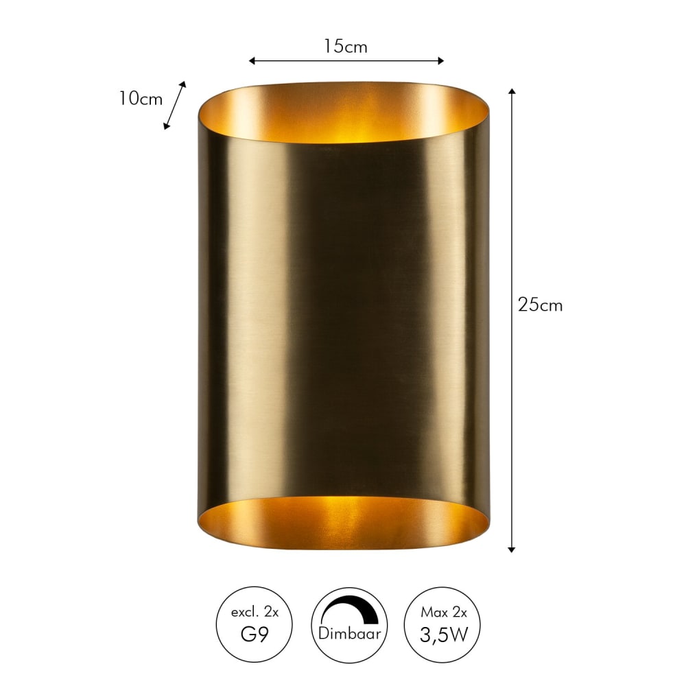 Lampe en bronze doré métallique 25 cm — vue 4