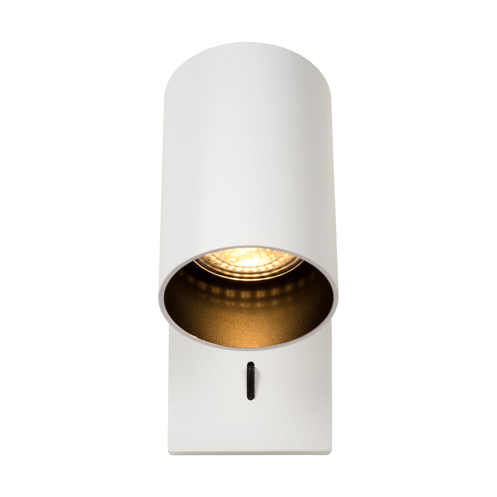 Applique murale blanche en métal, H 12 cm